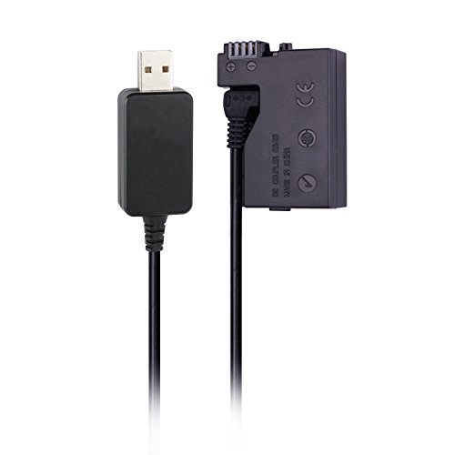 DR-E8 DCカプラLP-E8互換バッテリーUSBケーブルをACK-E8 AC電源アダプタの代わりにする、Canon EOS Kiss X4、Kiss X5、Kiss X6i、Kiss X7i、Rebel T2i、T3i、 T4i 、T5i、 550D、600D、650D、700D より多くのカメラ