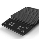 Oneon ドリップスケール 3kg デジタルスケール タイマー付き 計量器 はかり デジタル 0.1g 高精度LED電子スケール 業務用 ブラック