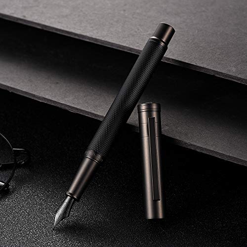 サイズ:細字 黒き森 万年筆 細字 金属のギフトボックス Hongdian