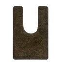 色:ブラウン サイズ:90*60cm トイレマットラグジュアリー トイレマット 洗える 敷物 吸水速乾 ふかふか 滑り止め ロング トイレマットジャンボ カーペット アイボリー マイクロファイバー(3)