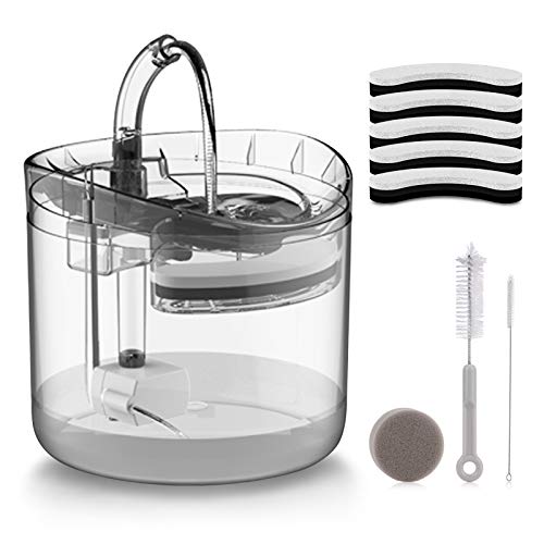 ALD 猫自動給水器 蛇口型 循環式 ペット 自動給水機 水飲み器 猫犬兼用 防水 お留守番対応 活性炭フィ..