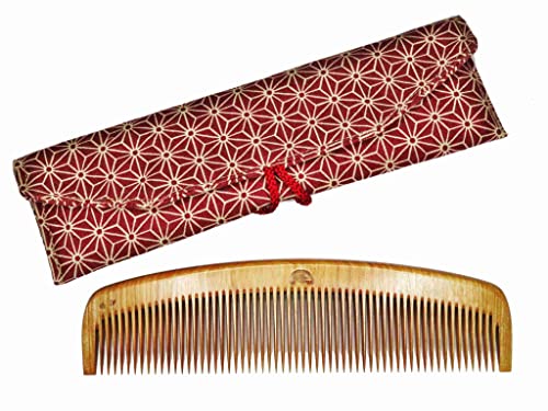 みねばり櫛*日本のつげ櫛職人が作りました*解櫛5寸 (普通歯)