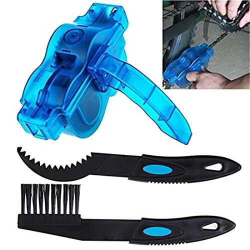 色：3点セット 自転車 チェーンクリーナー チェーン洗浄器 チェーン掃除 チェーン洗浄器*チェーンブラシ