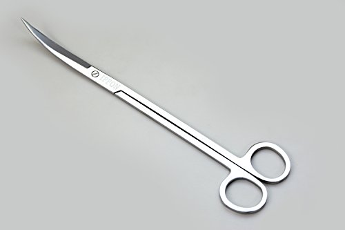 色：カーブ IPPON)水草 トリミング ハサミ 熱帯魚 アクアリウム メンテナンス IPPONロゴ入り (カーブ) IPPONロゴ入り