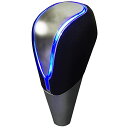 MAXWIN(マックスウィン)シフトノブ LED イルミネーション 7色 点灯 タッチセンサー トヨタ車 M8 黒レザー 汎用 アルファード ヴェルファイア ノア クラウン ハイエース SKTL02