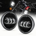 色:ライト本体 サイズ:黒-イカリング無し SKTYANTS LED フォグランプ 補助ライト 4.5インチ12V/24V 30W 用 ハーレーダビッドソン オ...