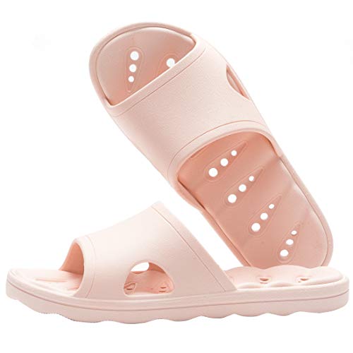 色：ピンク サイズ：23.0~23.5 cm [KOCOTA] 縮まない ベランダ サンダル 穴あきソール 水切れスリッパ 男女兼用