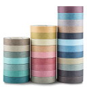 色:Morandi 28ロール Yubbaex ナチュラルカラー和紙マスキングテープセット 28巻 装飾テープ DIY工芸 バレットジャーナル プランナー スク...