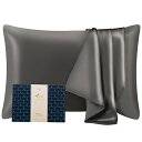 色:8.グレー サイズ:35×50cm ツルワ シルク枕カバー 6Aクラスシルク100% 22匁 片面シルクタイプ テンセル 封筒式 洗える シルクピローケース 摩擦軽減 美肌 美髪 快眠 寝癖防止 肌に優しい