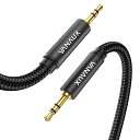 サイズ:2m AUX ケーブル VANAUX 3.5mm オーディオケーブル 3極/TRS ヘッドホンケーブル ステレオミニプラグ オス-オス 自動車/ホームオーディオ/タブレット/スマートフォン/スピーカーなどをサポ(2)