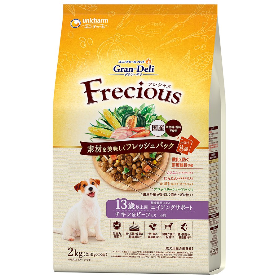 Rakuten - ユニ・チャームペット Gran Deli Frecious(フレシャス) 13歳以上用 チキン&ビーフ入り 2.0kg