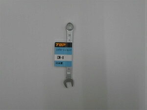 ■スパナとめがねレンチを組み合わせた1丁で2役のレンチです。■スパナ部は仮締め用、めがね部は本締め用として使用できます。■めがね部角度は15°です。■ねじの締め緩めに。■二面幅寸法(mm):8■全長(mm):108■質量(g):20オレンジブックから引用
