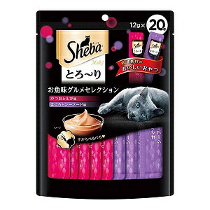 乐天商城 - マースジャパン シーバ とろ〜り メルティ お魚味グルメセレクション 12g×20P 大容量 ペット用品 犬用品 ドッグスナック レトルトスナック(犬)