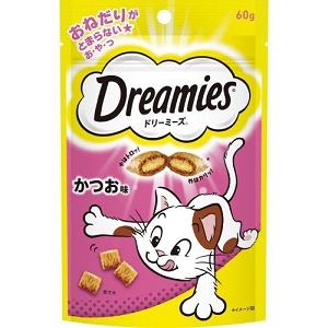＼エントリーでポイント10倍！／マースジャパン ドリーミーズ かつお味 60g かつお ペット用品 猫用品 キャットスナック ドライスナック(猫)