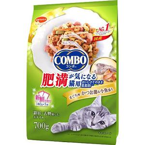 日本ペットフード コンボ キャット ドライ 肥満が気になる猫用 まぐろ味・かつお節・小魚添え 700g 肥満猫用ドライ