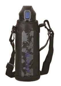 乐天商城 - パール金属 ファストチャージャー ダイレクトボトル 1100ml HC-180 ブルー ブラック ワンタッチオープン アウトドア・スポーツ 行楽用品