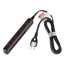 ELPA 耐雷 スリム回転タップ4個口 WBS‐SL402SB(WD) 木目 タップ 電源 テーブルタップ 電化製品 電源タップ