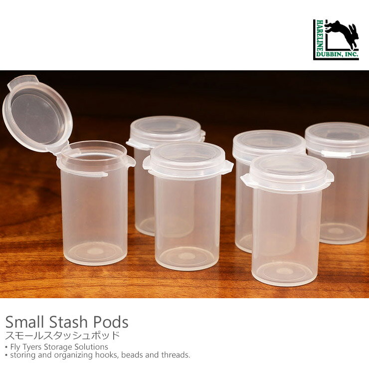 Hareline Dubbin / ヘアライン補充用 スモールスタッシュポッド6個