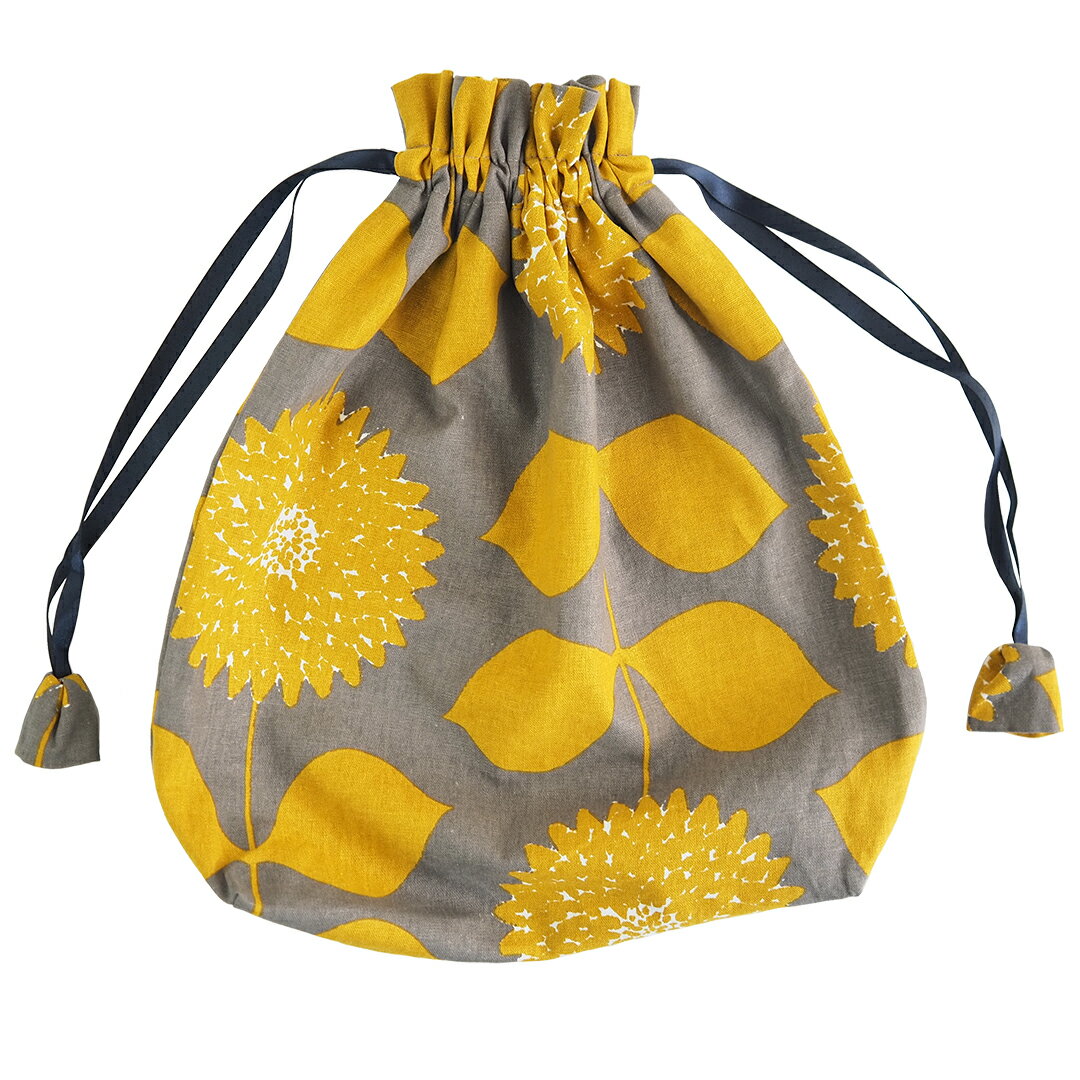 楽天市場】巾着バッグ（カラーイエロー）（レディースバッグ｜バッグ