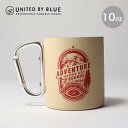 ユナイテッドバイブルー 10ozステンレスカラビナマグ UNITED BY BLUE 10oz Stainless Carabiner Mug マグ カップ ステンレス コップ カラトリー カトラリー キャンプ アウトドア