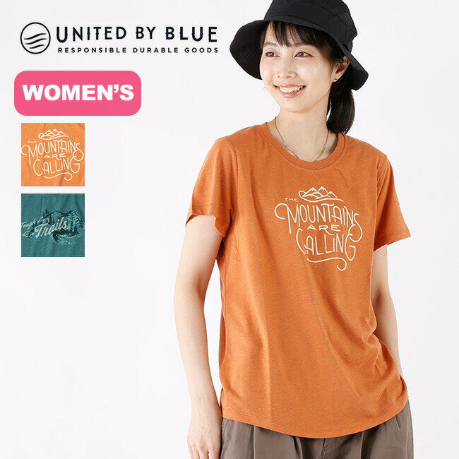 ユナイテッドバイブルー コットンTEE UNITED BY BLUE COTTON TEE レディース Tシャツ 半袖 カットソー トップス おしゃれ キャンプ アウトドア