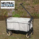 ニュートラルアウトドア オフロードキャリアワゴン3 NEUTRAL OUTDOOR NT-CW06 キャリーワゴン キャリアカー 運搬 カート 大容量 長尺対応...