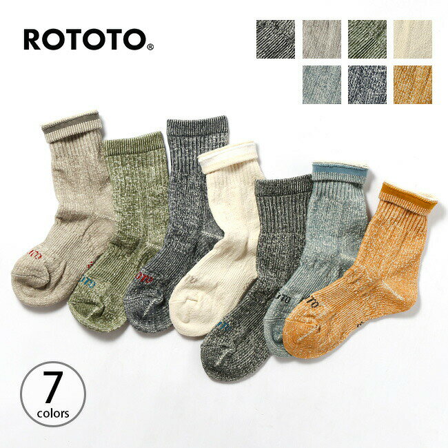 ȥ ֥եߥåɥå[˥ååȥ] ROTOTO DOUBLE FACE MID SOCKS ORGANIC C...