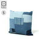 ホーボー クッションアップサイクルデニムS hobo CUSHION UPCYCLED DENIM S HB-O3601 クッション デニム パッチワーク インテリア キャンプ アウトドアリビング ギフト