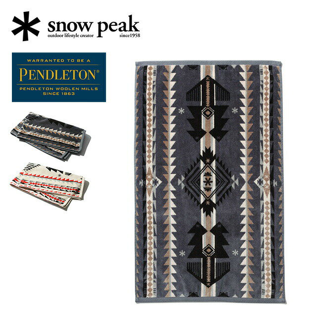 ペンドルトン 【SALE 20%OFF】スノーピーク×ペンドルトン ハンドタオル snow peak×PENDLETON HAND TOWEL SI-PD-22SU001 タオル 贈り物 ハンカチ 携帯 トラベル 旅行 おしゃれ キャンプ アウトドア ギフト 【正規品】