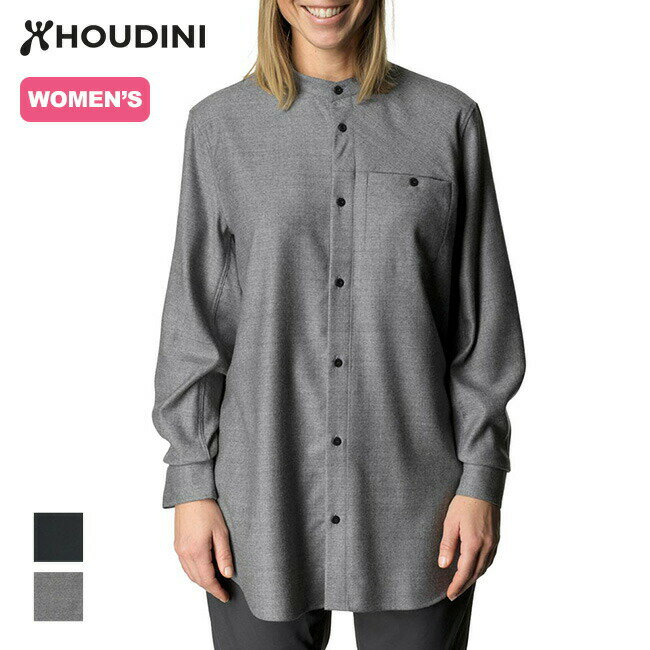 フーディニ デソリシャツ HOUDINI Desoli Shirt ウィメンズ レディース 820004 シャツ 襟シャツ フランネルシャツ トップス 長袖 ロングスリーブ メリノウール デイリーユース キャンプ アウトドア 【正規品】