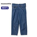 【SALE 40%OFF】ミーンズワイル デニムラップPT meanswhile Denim Wrap PT メンズ MW-PT23101 ボトムス ズボン 長ズボン アウトドア フェス キャンプ ロングパンツ デニム 【正規品】 1