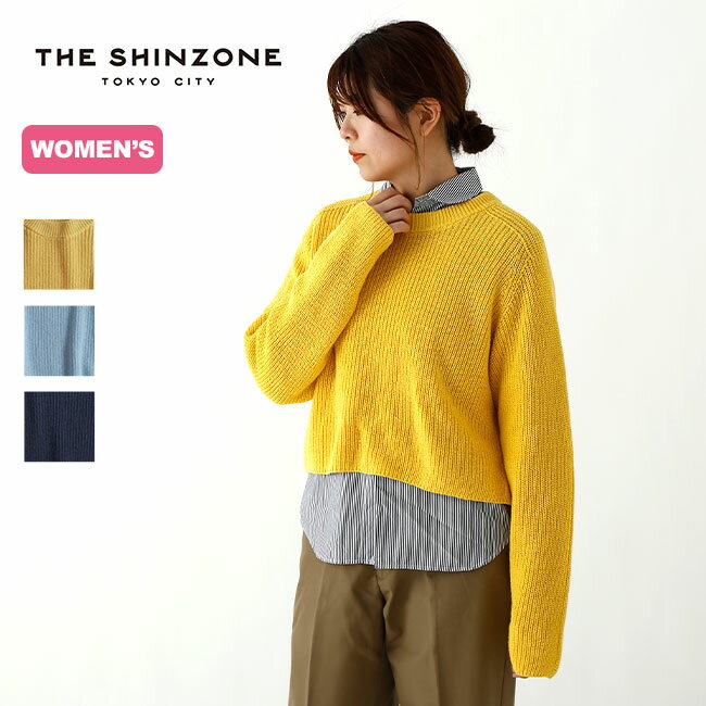 ザ シンゾーン リネンシェカーセーター THE SHINZONE LINEN SHAKER SWEATER レディース 23SMSNI01 トップス プルオーバー ニット セーター キャンプ アウトドア フェス