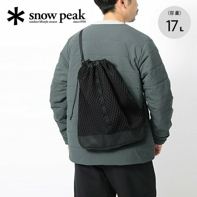 Xm[s[N _utFCXbVV_[obO snow peak Double Face Mesh Shoulder Bag AC-22SU007 bN  bNTbN ʊw ʋ oR  gx s Lv AEghA yKiz