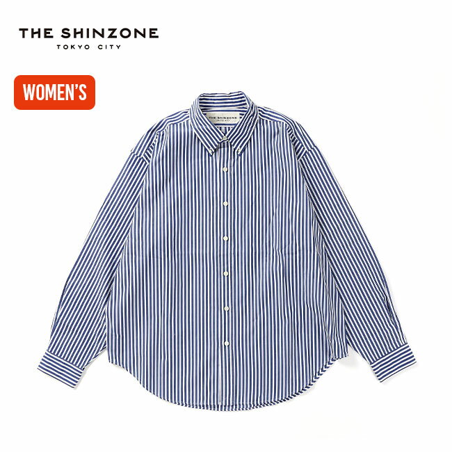  󥾡 ȥ饤ץǥ THE SHINZONE STRIPE DADDY SHIRTS ǥ  23SMSBL05 ȥåץ Ĺµ   ȥɥ ʡ