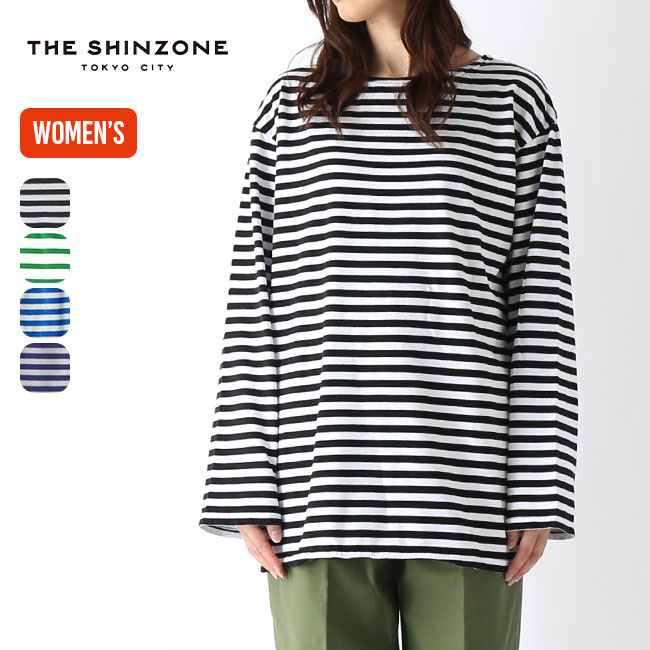  󥾡 ޥܡTEE THE SHINZONE MARINE BORDER TEE ǥ  19SMSCU93 ȥåץ åȥ T ץ륪С  ȥɥ ʡ