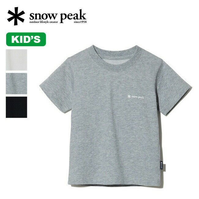 Ρԡ SPTġڥå snow peak apparel Kids SP Logo T shirt Ҷ ˥ TS...