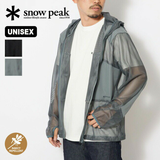 ySALE 30%OFFzXm[s[N CZNgV[hbVWPbg snow peak apparel Insect Shield Mesh Jacket Y fB[X jZbNX JK-23SU013 悯 ΍ AE^[ WPbg t[h Ap Lv AEghA yKiz