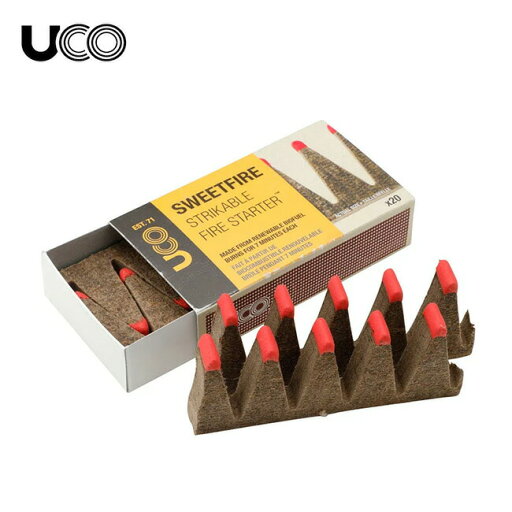 ユーコ スイートファイヤー ストライカブル 20本入 UCO SWEETFARE STRIKABLE 27179 燃料 着火剤 焚き火 バーベキュー BBQ おしゃれ キャンプ アウトドア ユーコ スイートファイヤー ストライカブル 20本入 UCO SWEETFARE STRIKABLE 27179 燃料 着火剤 焚き火 バーベキュー BBQ おしゃれ キャンプ アウトドア