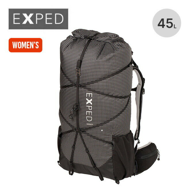 エクスペド ライトニング 45L 【ウィメンズ】 EXPED Lightning 45 Women 039 s レディース 396404 リュック ザック バックパック ロールトップ ピッケル トレッキングポール 撥水 登山 トラベル 旅行 キャンプ アウトドア 【正規品】