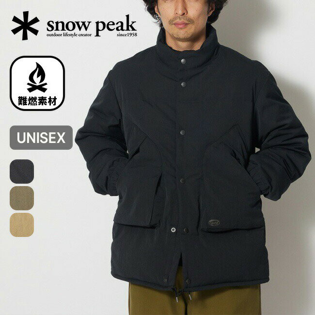 【SALE 20%OFF】スノーピーク タキビダウンジャケット snow peak TAKIBI Down Jacket メンズ レディース ユニセックス JK-23AU102 難燃 焚き火 焚火 アウター 羽織り トップス ジャケット おしゃれ キャンプ アウトドア 【正規品】