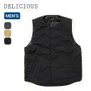 【SALE Max50%OFF】【ラスト1点】デリシャス パデットベスト DELICIOUS メンズ DB36041 トップス インナーベスト パデッドベスト ...