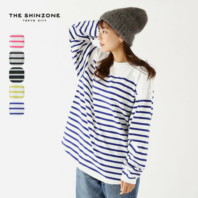 ザ シンゾーン パネルボーダートップ THE SHINZONE PANEL BORDER TOP レディース ウィメンズ 22SMSCU03 トップス Tシャツ ロングスリーブ ロンT 長袖 キャンプ アウトドア 【正規品】