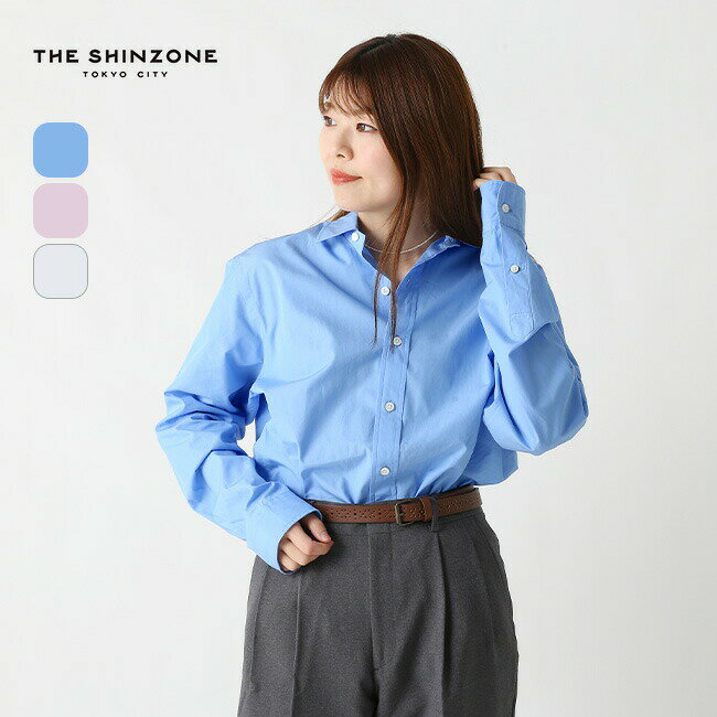 ザ シンゾーン ペックシャツ THE SHINZONE PECK SHIRT レディース ウィメンズ 24SMSBL01 トップス シャツ ワイドカラー カジュアルシャツ 長袖 キャンプ アウトドア 