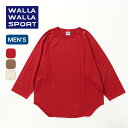 ワラワラスポーツ 3/4ベースボール TEEソリッド WALLA WALLA SPORT WW030175 メンズ 七分袖 Tシャツ トップス カットソー ラグラン キ..