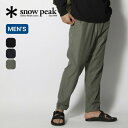 【SALE Max40%OFF】スノーピーク ライトマウンテンクロスパンツ snow peak apparel メンズ PA-24SU102 ボトムス ロングパ...