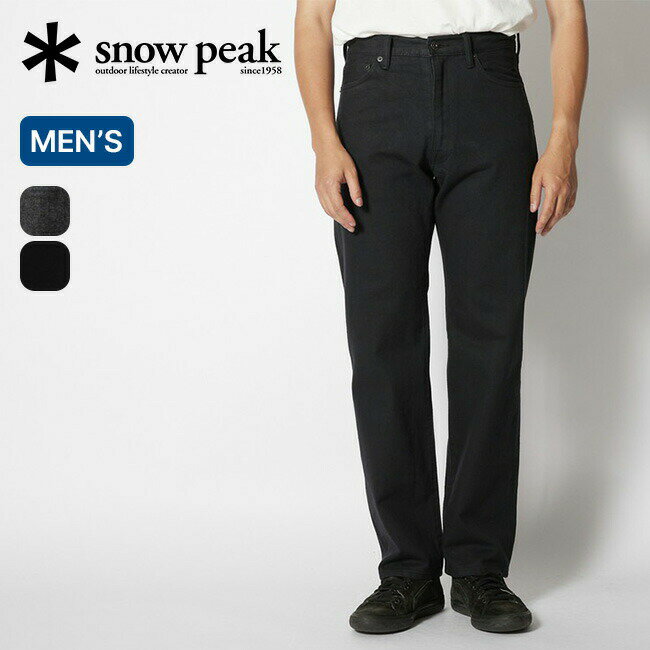 スノーピーク アウトドア パンツ メンズ スノーピーク リサイクルドコットン5pktデニムレギュラー snow peak apparel Recycled Cotton 5pkt Denim Regular メンズ ボトムス ロングパンツ 長ズボン アパレル キャンプ アウトドア 【正規品】