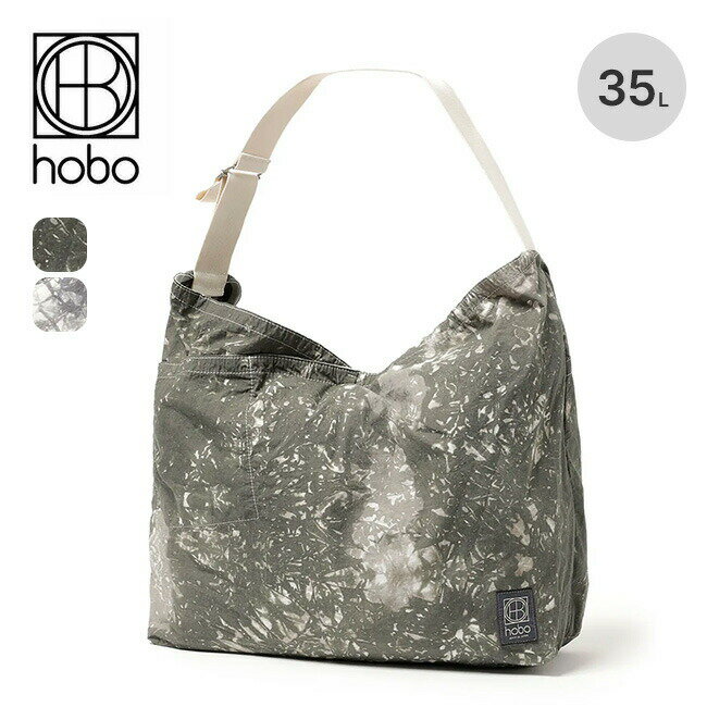 ホーボー アズマショルダーバッグL コットンナイロンリップストップカモタイダイ hobo AZUMA SHOULDER BAG L COTTON NYLON RIPSTOP CAMO TIE-DYED HB-BG4303 鞄 ワンショルダー アウトドア キャンプ 