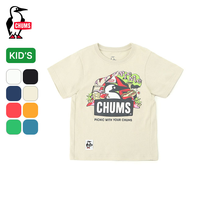 `X sNjbNu[r[TVcyLbYz CHUMS Kid's Picnic Booby T-Shirt LbY CH21-1309 q gbvX Jbg\[ vI[o[ TVc  AEghA Lv tFX yKiz