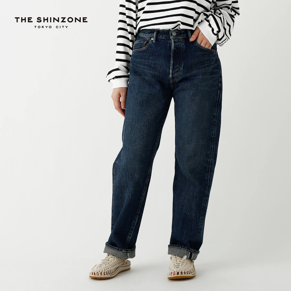 ザ シンゾーン オーディナリージーンズ THE SHINZONE ORDINARY JEANS (BLUE) レディース ウィメンズ 23SMSPA06 ボトムス パンツ ロングパンツ デニムパンツ ジーンズ キャンプ アウトドア 【正規品】