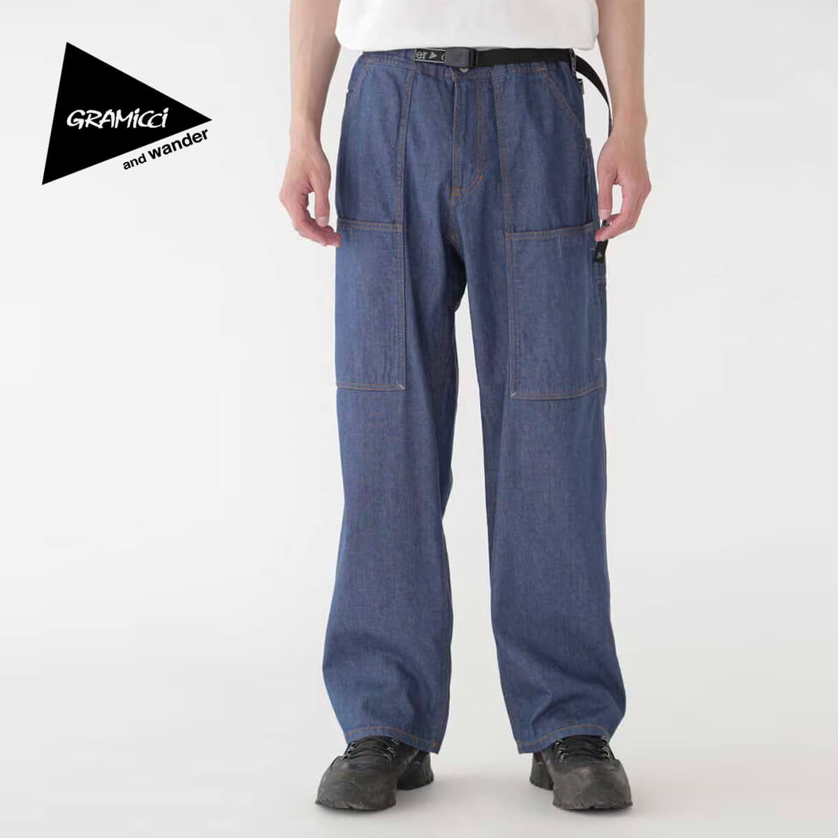 グラミチ アンドワンダー デニムバギーパンツ GRAMICCI and wander DENIM BAGGY PANT メンズ レディース ユニセックス 5744182420 ボトムス ロングパンツ 長ズボン おしゃれ キャンプ アウトド…